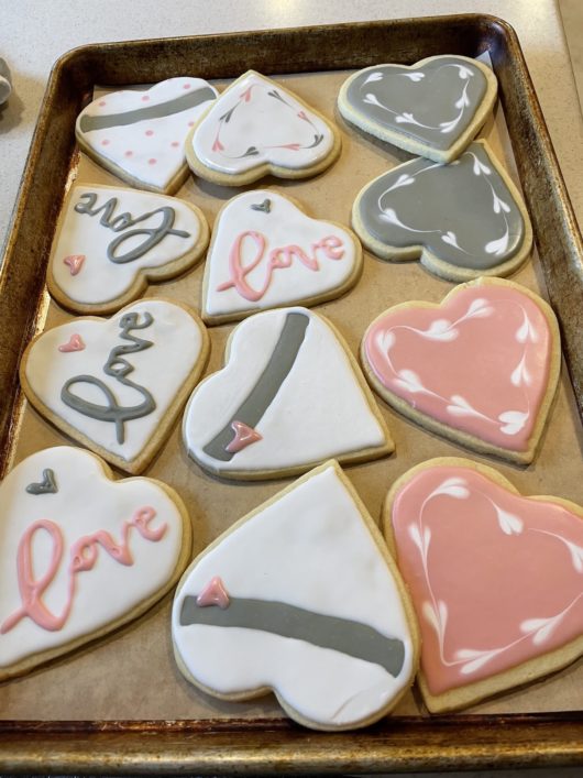 SweeTreats Standard Decorated Valentines Cookies (1 dozen)